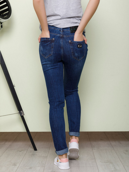 Скинни джинсы ISSA Plus модель WN20-73_blue — фото 3 - INTERTOP