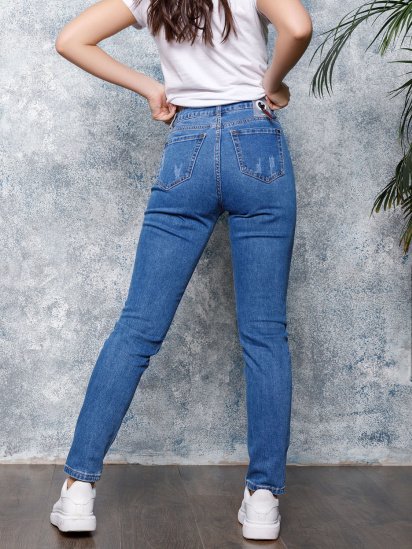Скіні джинси ISSA Plus модель WN20-75_синий — фото 3 - INTERTOP