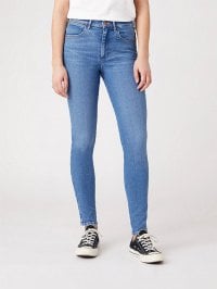 Синий - Скинни джинсы Wrangler Skinny