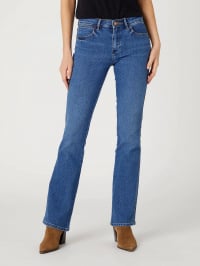Синий - Расклешенные джинсы Wrangler Bootcut Camellia