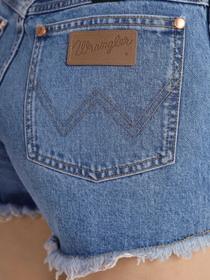 Шорты джинсовые Wrangler Reworked Short модель W23K73216 — фото 4 - INTERTOP