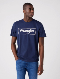 Синий - Футболка Wrangler Frame Logo