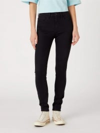 Чёрный - Прямые джинсы Wrangler High Skinny