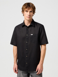 Чёрный - Рубашка Wrangler Ss 1 Pkt
