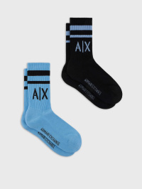 Чёрный/голубой - Набор носков Armani Exchange Essential