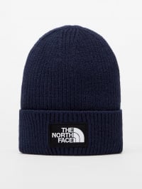 Синий - Шапка The North Face Logo Box Cuffed Beanie