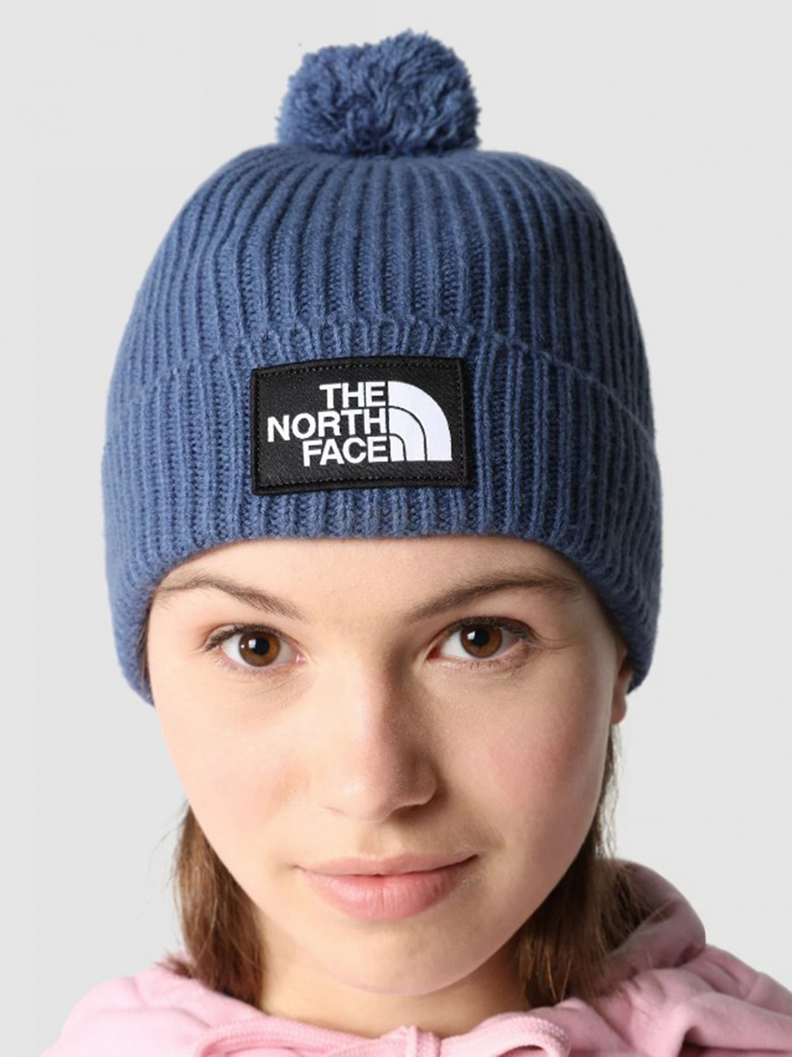 Шапка The North Face Logo Box Pom Beanie NF0A3FN3HDC1 Синій - купити в ...