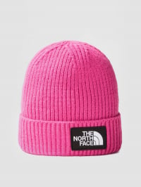 Розовый - Шапка The North Face Kids Box Logo Cuffed Beanie