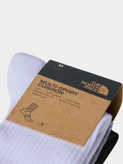 Набір шкарпеток The North Face Multi Sport Cush Crew Sock 3p модель NF0A882H3OW1 — фото 3 - INTERTOP