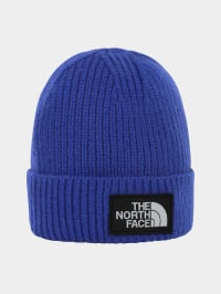 Синий - Шапка The North Face Logo Box Cuffed