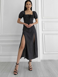 Чорний - Сукня міді Jadone Fashion
