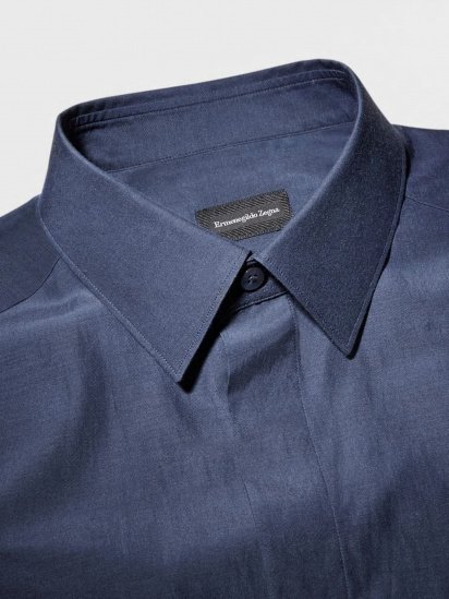 Рубашка Zegna модель SH313093_Синій — фото 3 - INTERTOP
