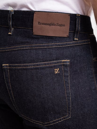 Прямі джинси Zegna модель TR307512_Синій — фото 4 - INTERTOP
