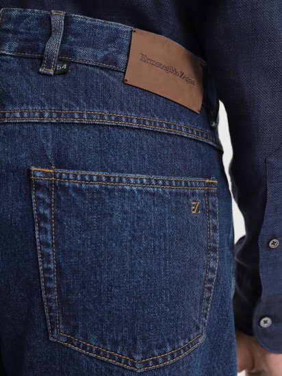 Прямые джинсы Zegna модель QA311038_Синій — фото 4 - INTERTOP