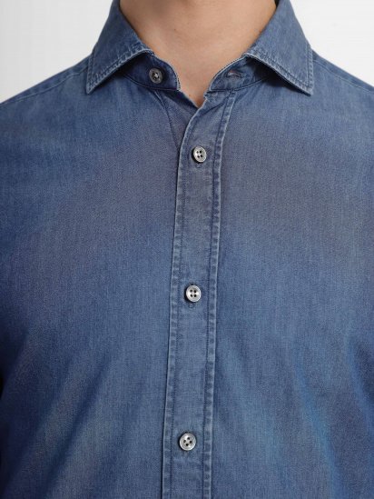 Рубашка Zegna модель SH307125_Блакитний — фото 3 - INTERTOP