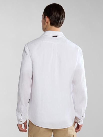 Рубашка Napapijri Linen модель NP0A4HQ20021 — фото - INTERTOP