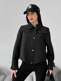 Чорний - Демісезонна куртка Jadone Fashion