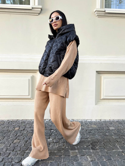 Жилет з утеплювачем Jadone Fashion модель Zhylet_Lifa_chorny — фото - INTERTOP