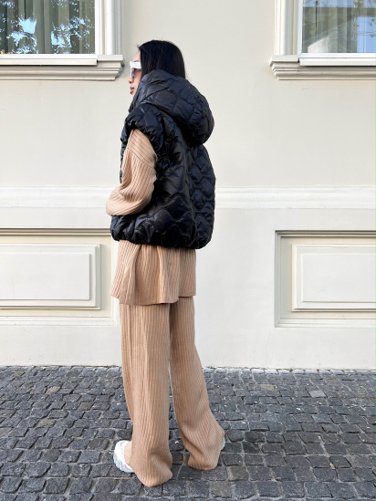 Жилет с утеплителем Jadone Fashion модель Zhylet_Lifa_chorny — фото 3 - INTERTOP