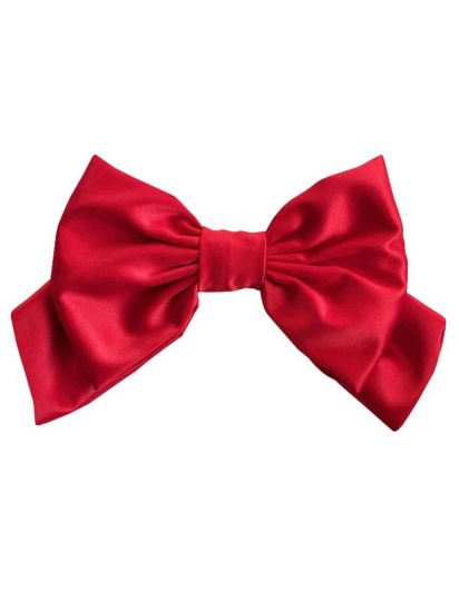 MyScarf ­ВІП червоний бант з королівського атласу , модний і стильний аксесуар шпилька для волосся модель ba_04804 — фото 3 - INTERTOP