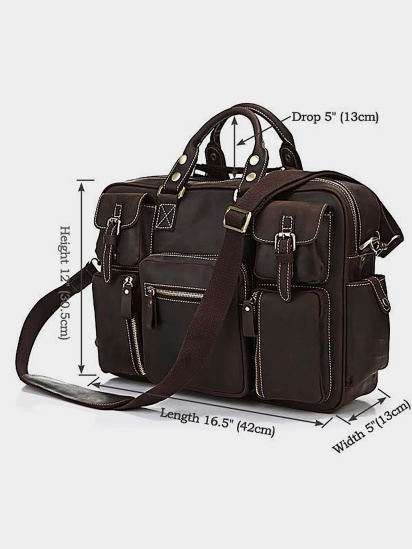 Портфель Vintage модель bag24_14757 — фото 3 - INTERTOP