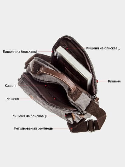 Мессенджер Vintage модель bag24_20198 — фото 4 - INTERTOP