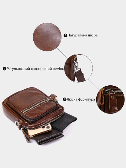 Крос-боді Vintage модель bag24_20478 — фото 4 - INTERTOP