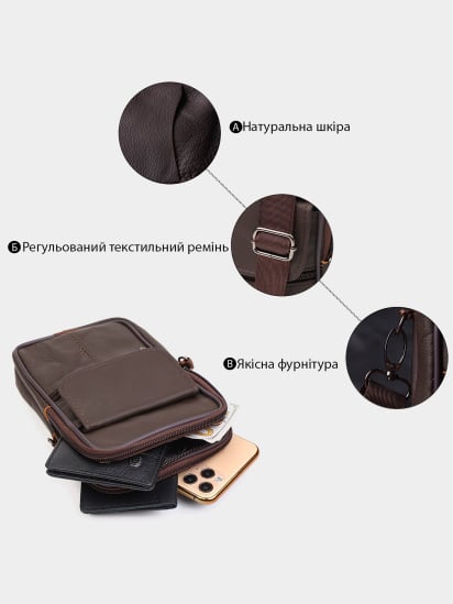 Поясная сумка Vintage модель bag24_21488 — фото 4 - INTERTOP