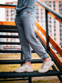 Светло-серый - Штаны спортивные Custom Wear