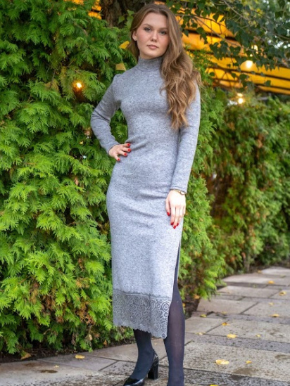 Платье миди Носи своє модель h001-8168-094-srij — фото - INTERTOP