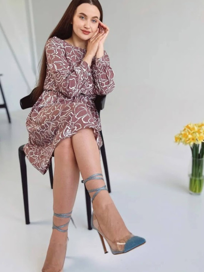 Сукня міді Носи своє модель h001-8217-102-kvti-popelqsta-lavanda — фото - INTERTOP