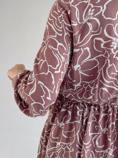 Сукня міді Носи своє модель h001-8217-102-kvti-popelqsta-lavanda — фото 4 - INTERTOP