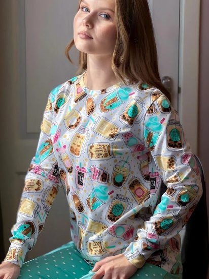 Пижама Носи своє модель h001-8270-043-tea-molochnij — фото 3 - INTERTOP