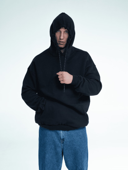Худи Bezlad модель hoodiebasicblacktwo — фото - INTERTOP