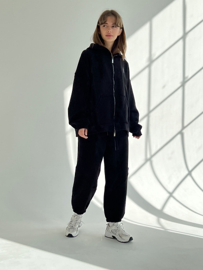 Кофта IJ модель ij-hoodie-zip-black — фото 5 - INTERTOP