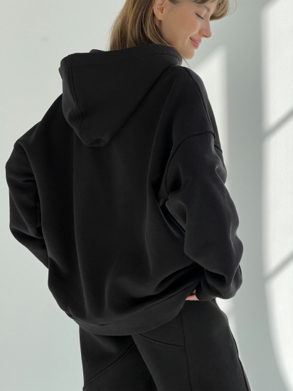 Кофта IJ модель ij-hoodie-zip-black — фото 6 - INTERTOP