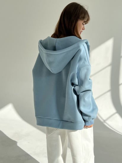 Кофта IJ модель ij-hoodie-zip-blue — фото 3 - INTERTOP