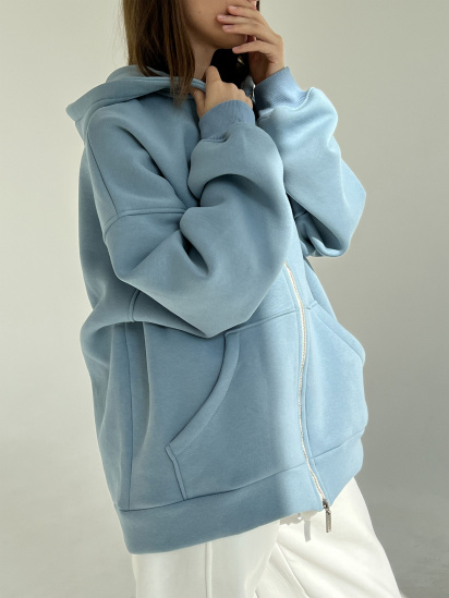 Кофта IJ модель ij-hoodie-zip-blue — фото 6 - INTERTOP