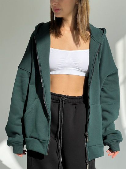 Кофта IJ модель ij-hoodie-zip-green — фото - INTERTOP