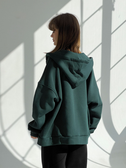 Кофта IJ модель ij-hoodie-zip-green — фото 5 - INTERTOP