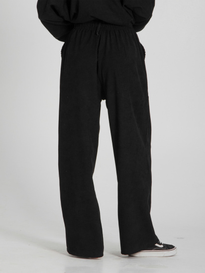Брюки палаццо IJ модель ij-pants-wide-velvet-black — фото 3 - INTERTOP