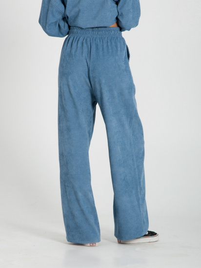 Брюки палаццо IJ модель ij-pants-wide-velvet-blue — фото 4 - INTERTOP