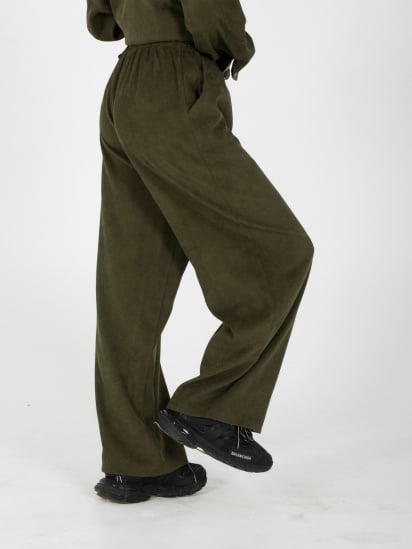 Штани палаццо IJ модель ij-pants-wide-velvet-haki — фото 4 - INTERTOP