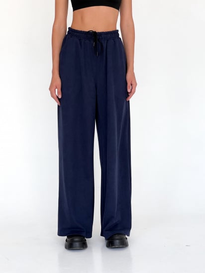 Штани палаццо IJ модель ij-pants-wide-zamsh-blue — фото 5 - INTERTOP