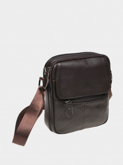 Мессенджер Borsa Leather модель k11169-brown — фото - INTERTOP