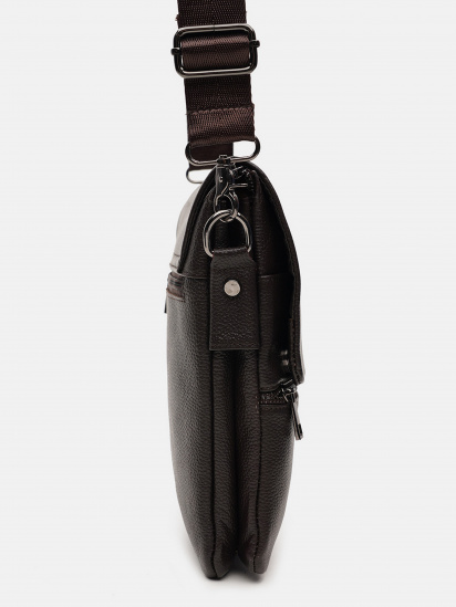 Мессенджер Borsa Leather модель k12056br-brown — фото 4 - INTERTOP
