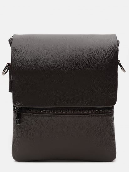 Мессенджер Borsa Leather модель k12056br-brown — фото - INTERTOP
