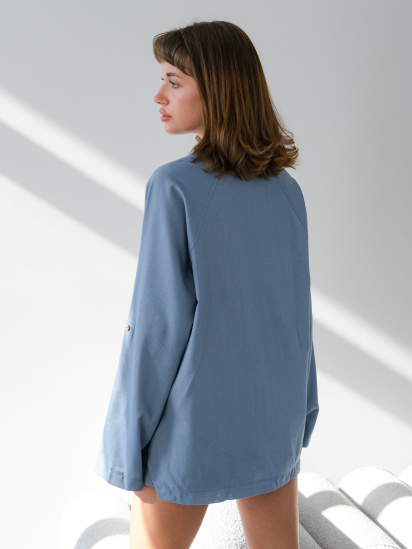 Блуза IJ модель long-linen-blue — фото 3 - INTERTOP
