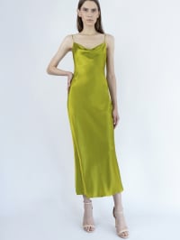 Світло-зелений - Сукня максі Be & Aver