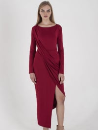 Красный - Платье макси Be & Aver